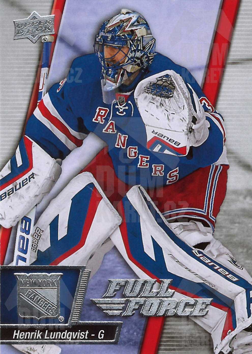 Henrik Lundqvist - 2015/16 UD Full Force Hockey - #32