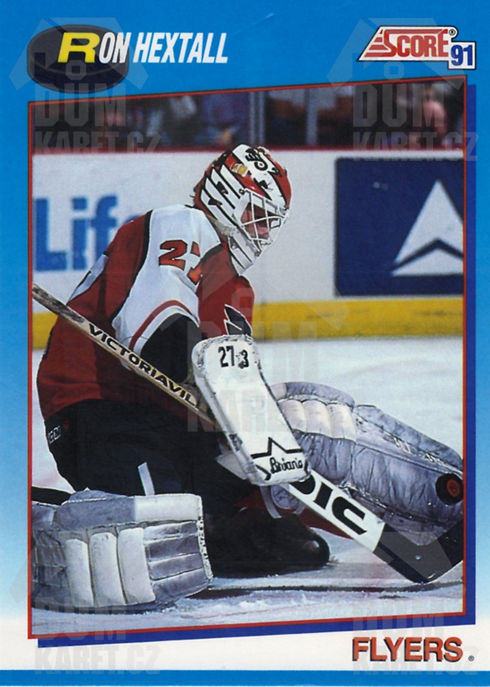 Ron Hextall - 1991/92 Score Hockey - Blue - #459