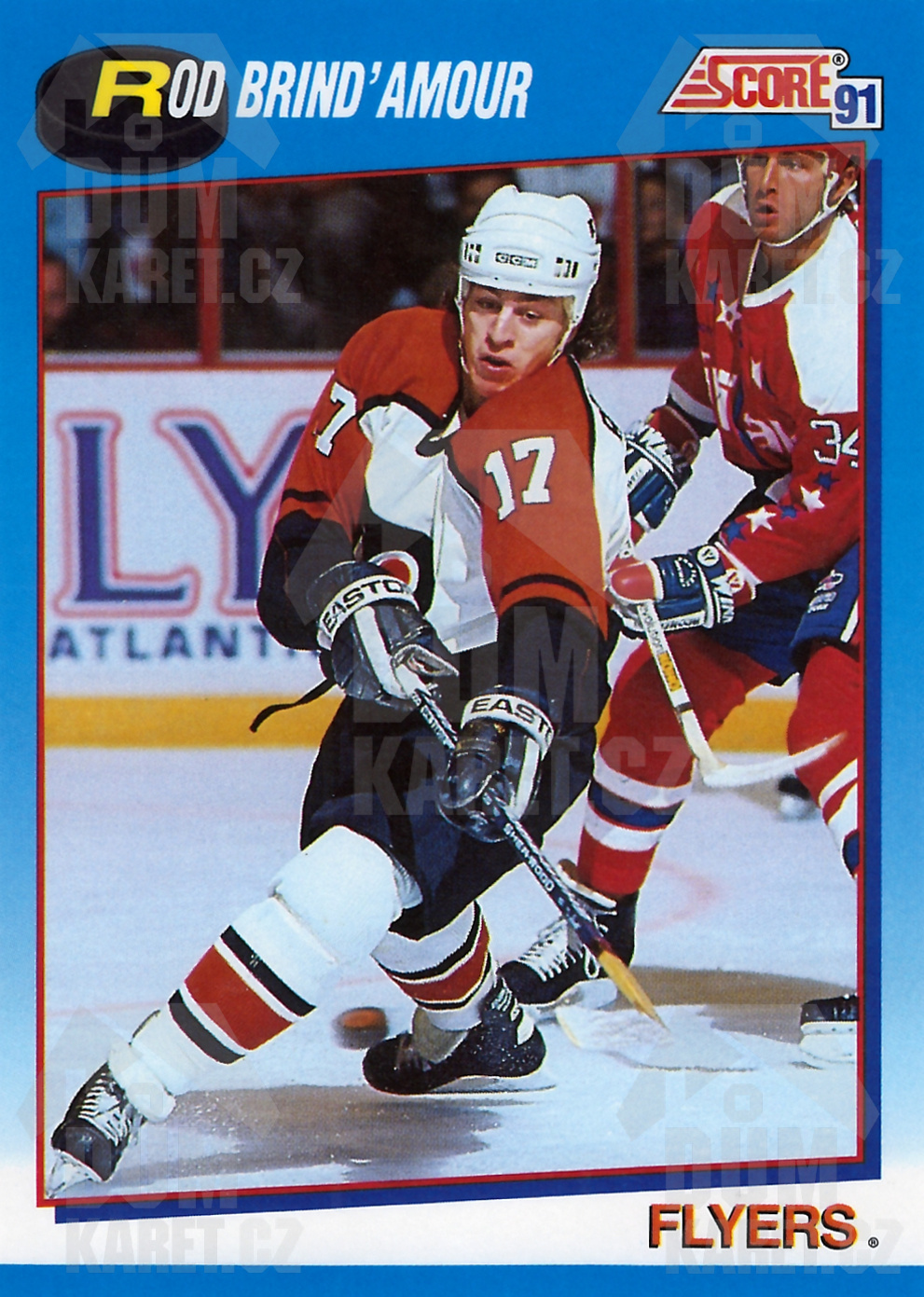 Rod Brind´Amour - 1991/92 Score Hockey - Blue - #618