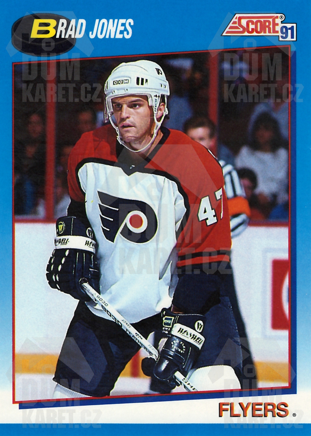 Brad Jones - 1991/92 Score Hockey - Blue - #603