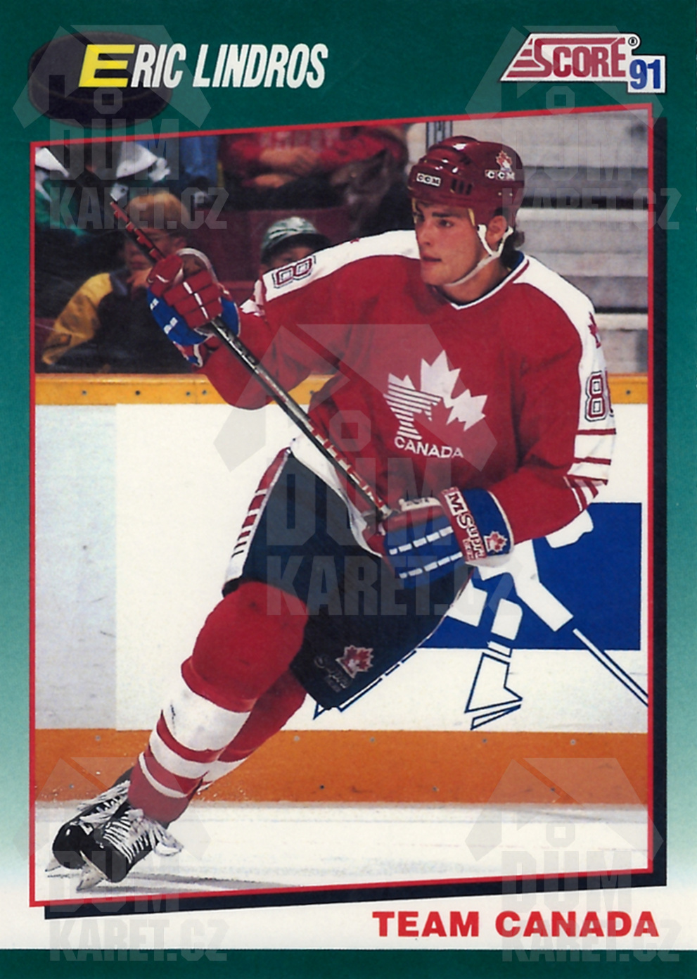 Eric Lindros - 1991/92 Score Hockey - Green - #88T