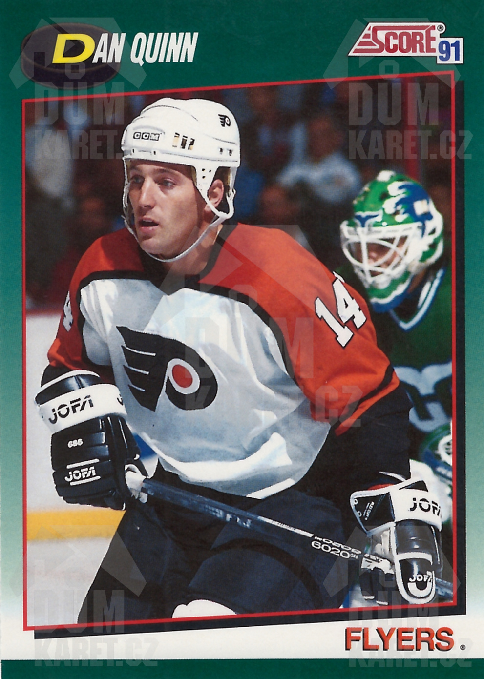 Dan Quinn - 1991/92 Score Hockey - Green - #65T