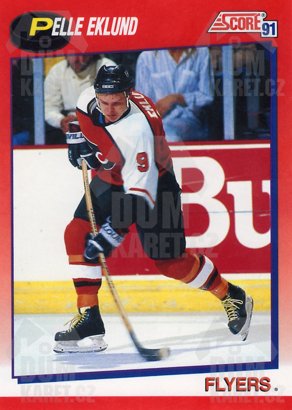 Pelle Eklund - 1991/92 Score Hockey - Red - #91