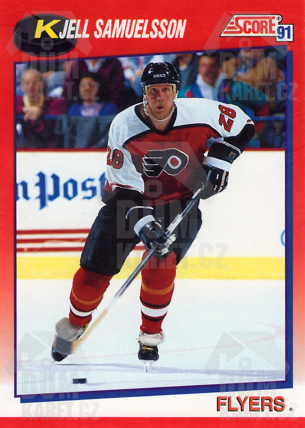 Kjell Samuelsson - 1991/92 Score Hockey - Red - #207