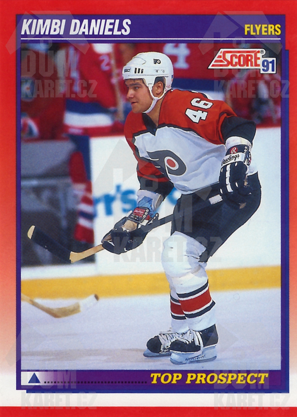 Kimbi Daniels - 1991/92 Score Hockey - Red - Top Prospect - #289