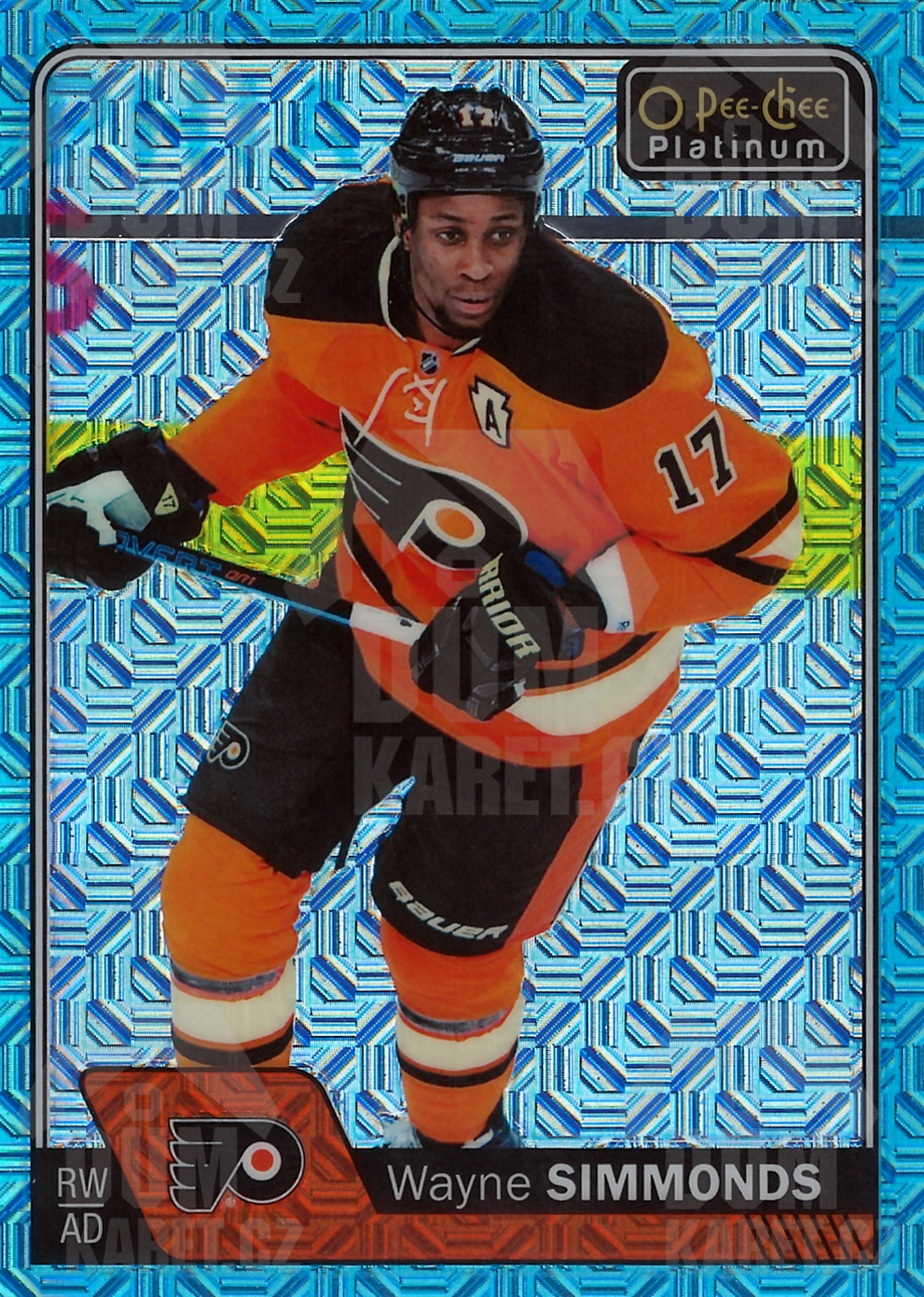 Wayne Simmonds - 2016/17 OPC Platinum Hockey - Ice Blue Traxx - #105