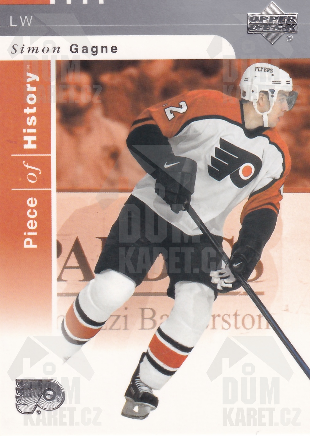 Simon Gagne - 2002/03 UD Piece of History - #66
