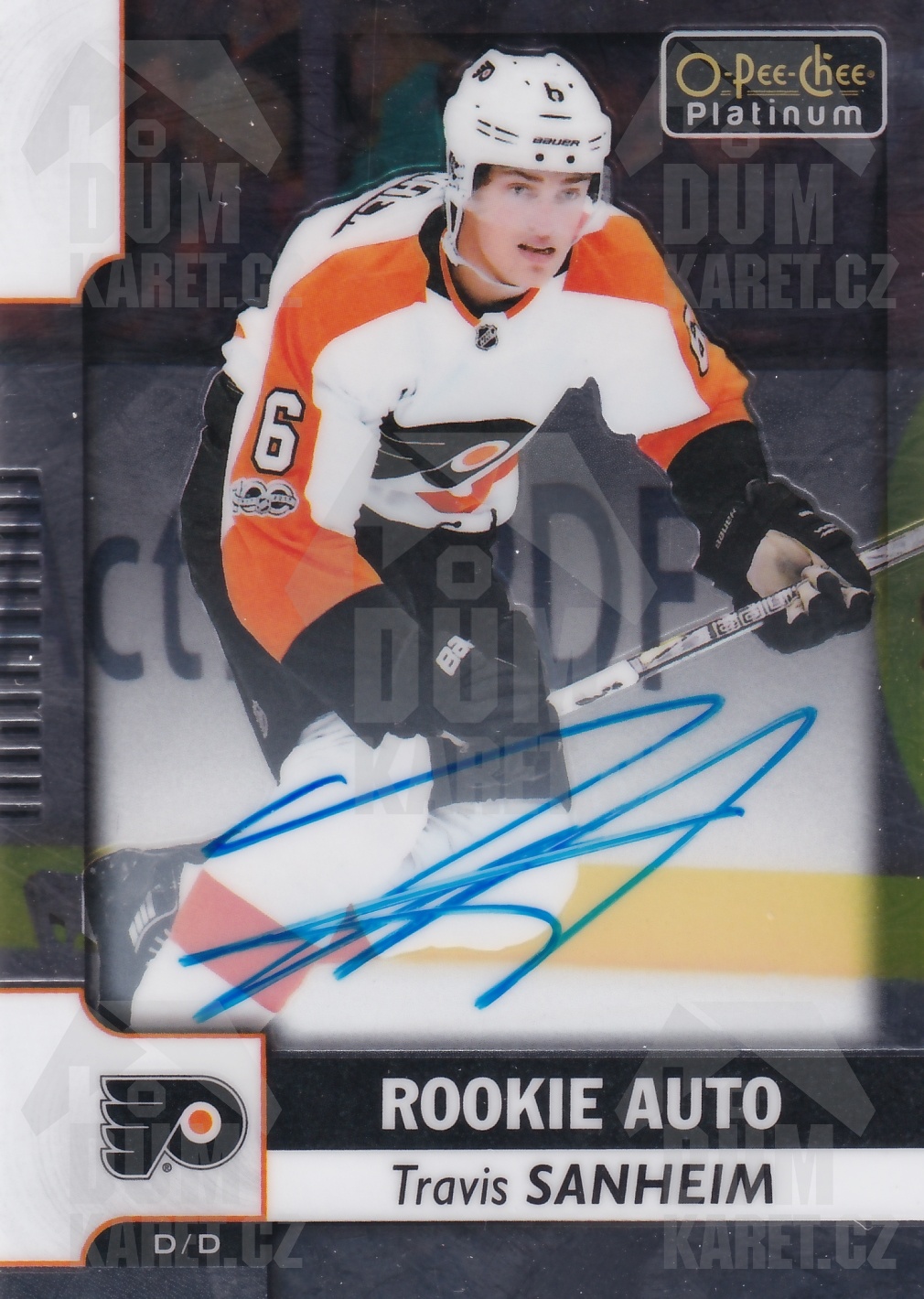 Travis Sanheim - 2017/18 OPC Platinum Hockey - Rookie Auto - #R-TS