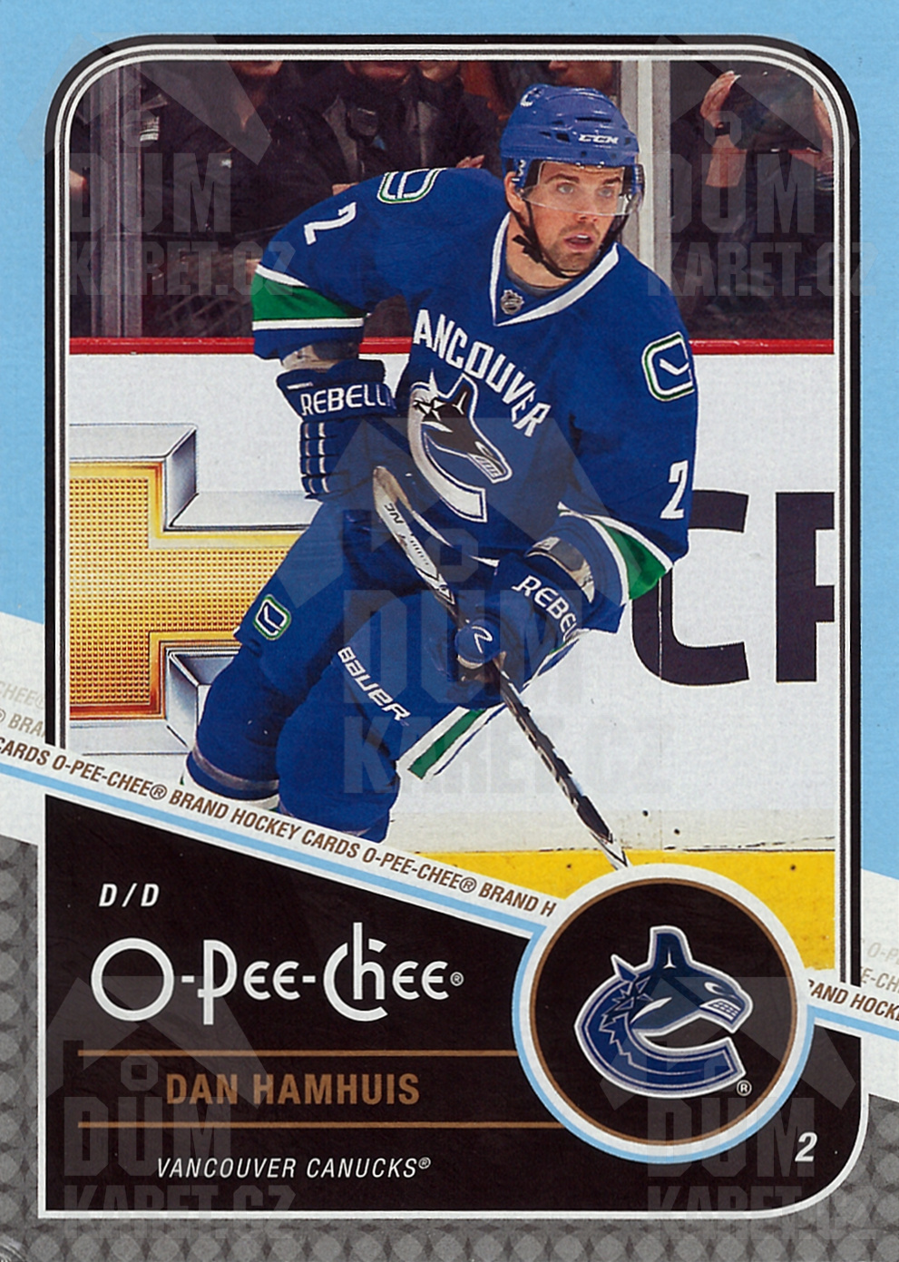 Dan Hamhuis - 2011/12 O-Pee-Chee Hockey - #406