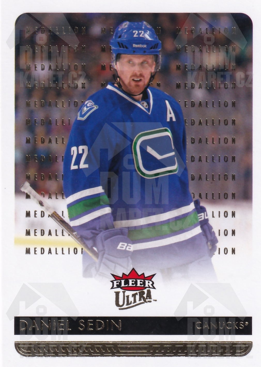 Daniel Sedin - 2014/15 Fleer Ultra Hockey - Gold Medallion - #187