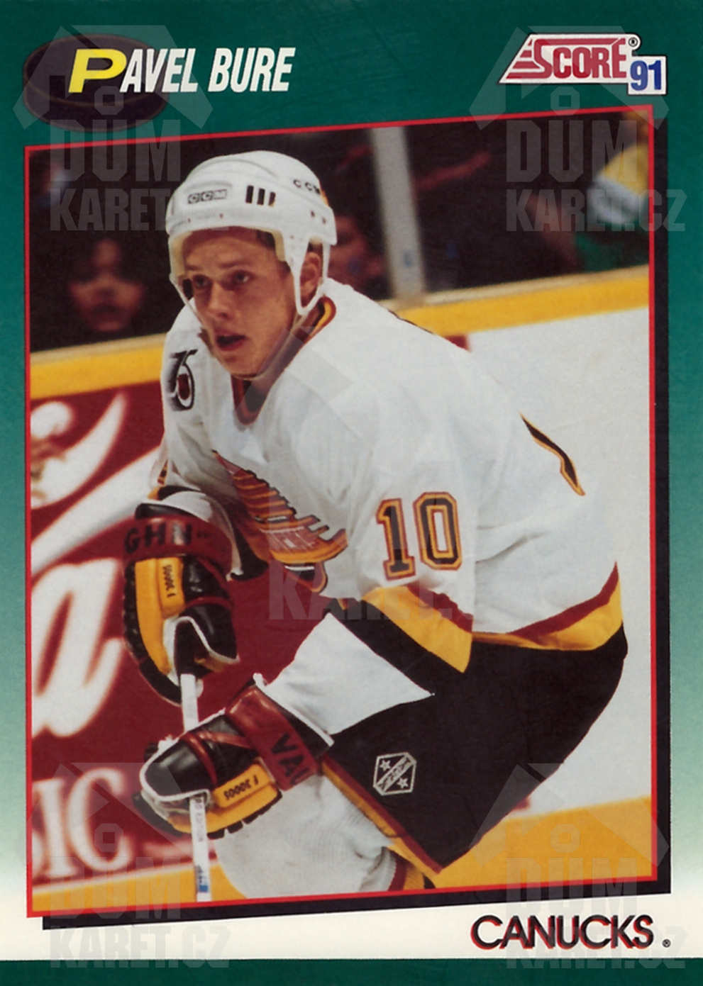 Pavel Bure - 1991/92 Score Hockey - Green - #49T