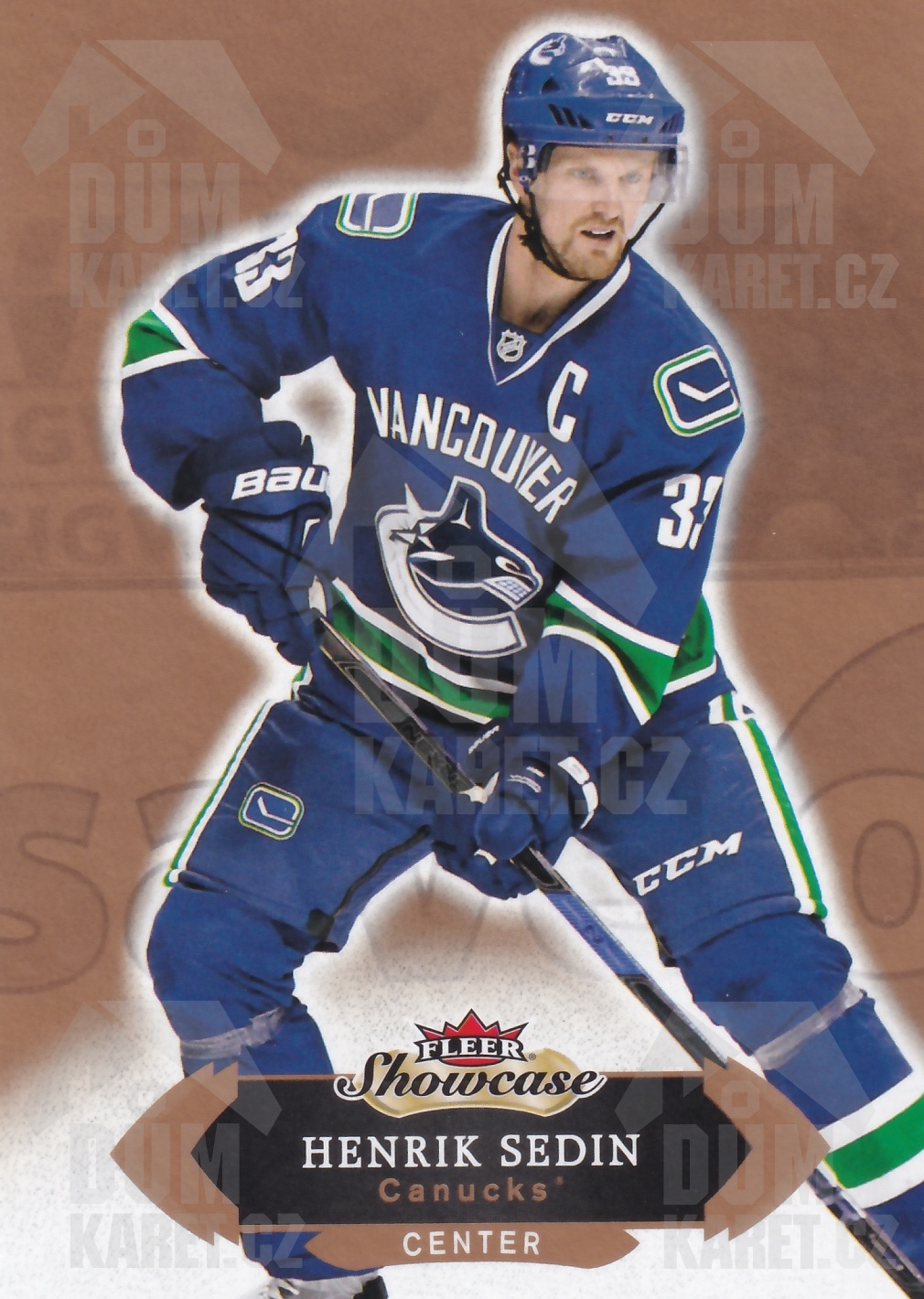 Henrik Sedin - 2016/17 Fleer Showcase Hockey - #42