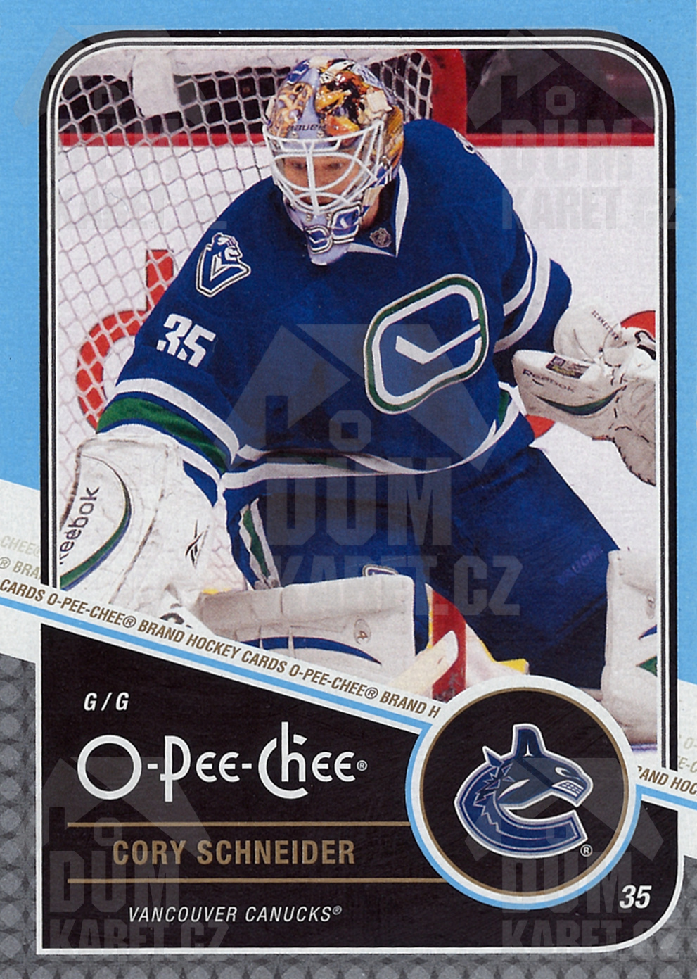 Cory Schneider - 2011/12 O-Pee-Chee Hockey - #404