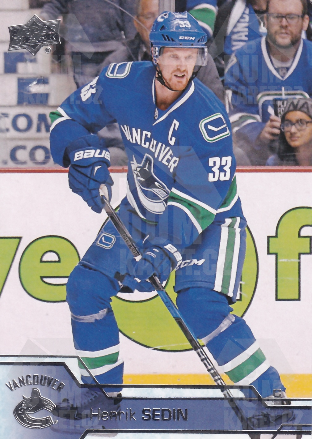 Henrik Sedin - 2016/17 UD Series II. Hockey - #432