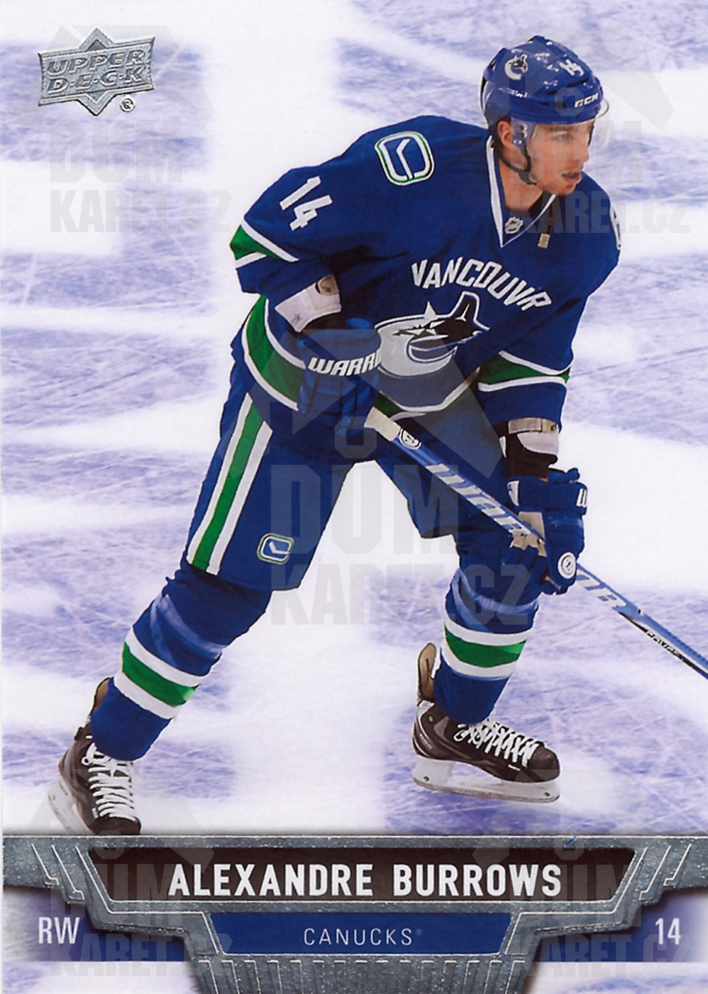 Alexandre Burrows - 2013/14 UD Series I. Hockey - #196