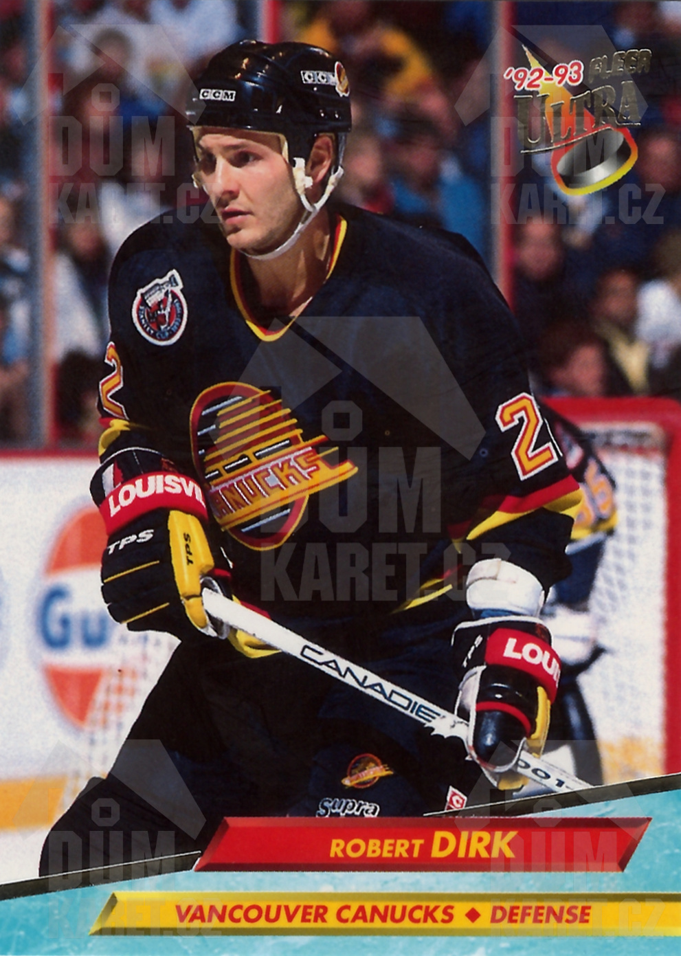 Robert Dirk - 1992/93 Fleer Ultra Hockey - #425
