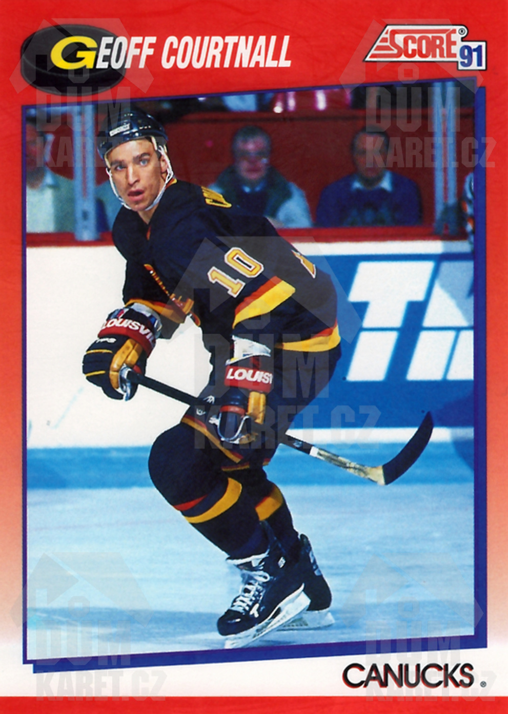 Geoff Courtnall - 1991/92 Score Hockey - Red - #150