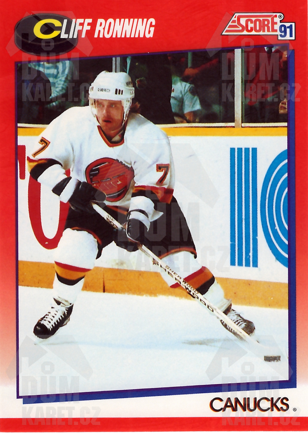 Cliff Ronning - 1991/92 Score Hockey - Red - #212