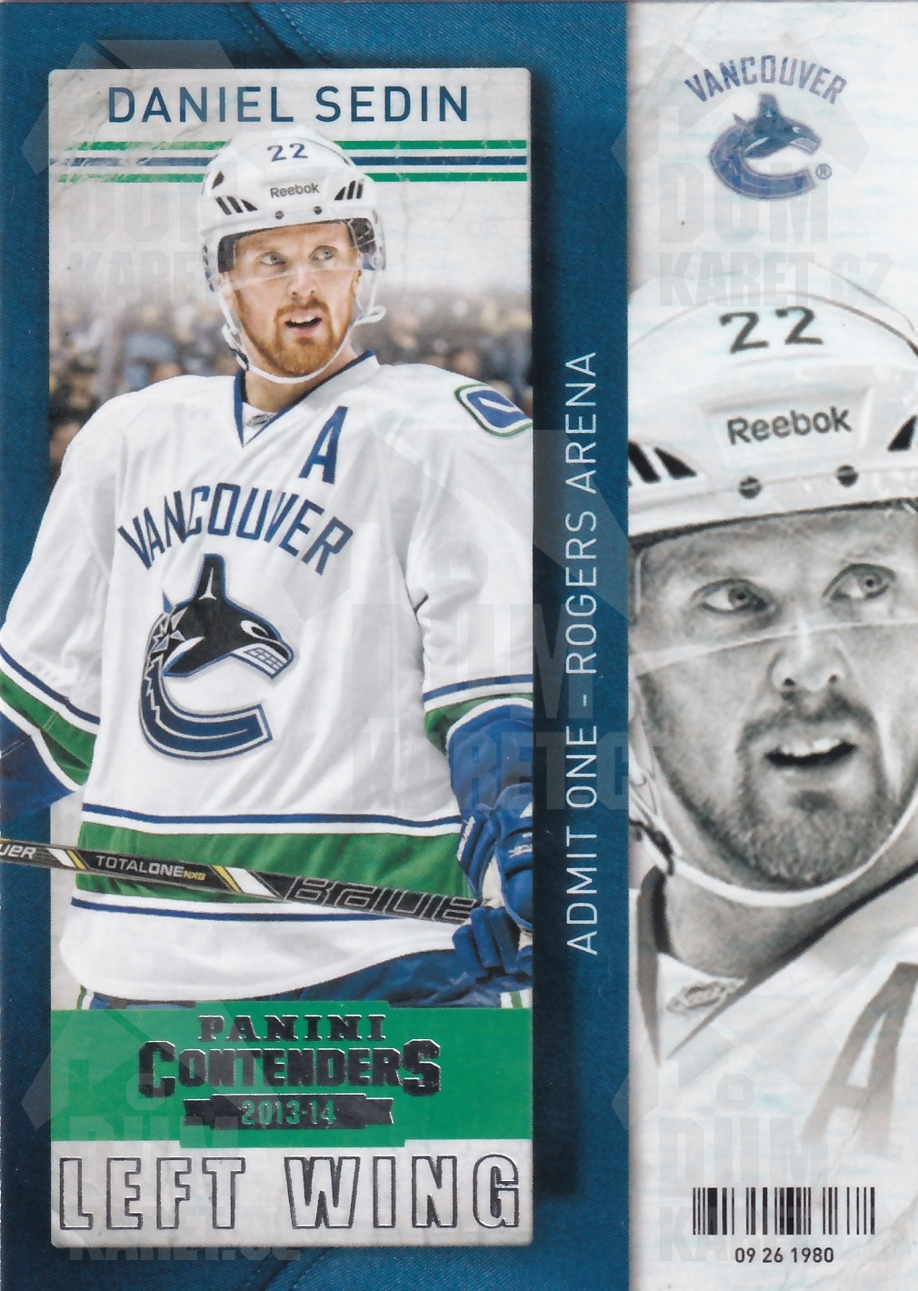 Daniel Sedin - 2013/14 Panini Contenders - #48