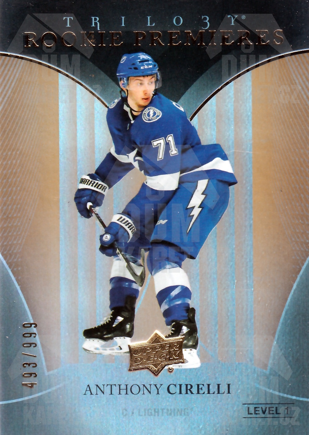 Anthony Cirelli - 2018/19 Trilogy Hockey - Rookie Premieres /999 - #59