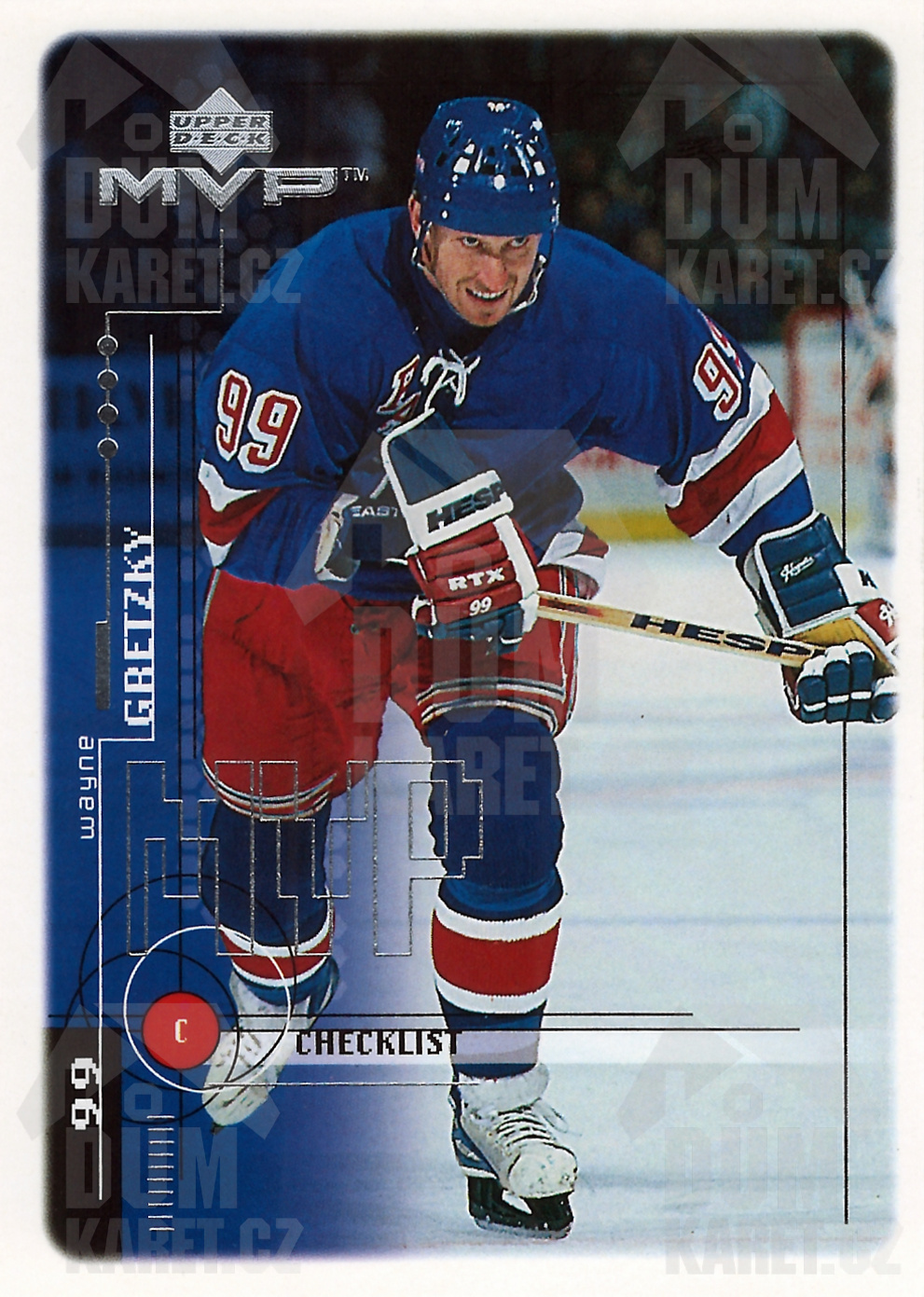 Wayne Gretzky - 1998/99 MVP Hockey - Checklist - #219