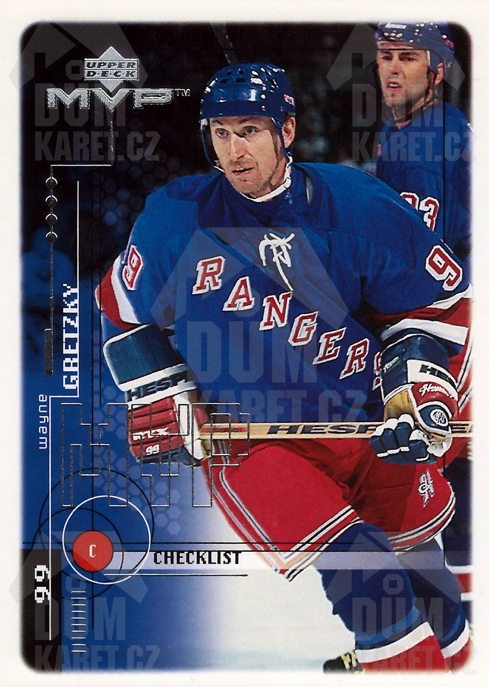Wayne Gretzky - 1998/99 MVP Hockey - Checklist - #218
