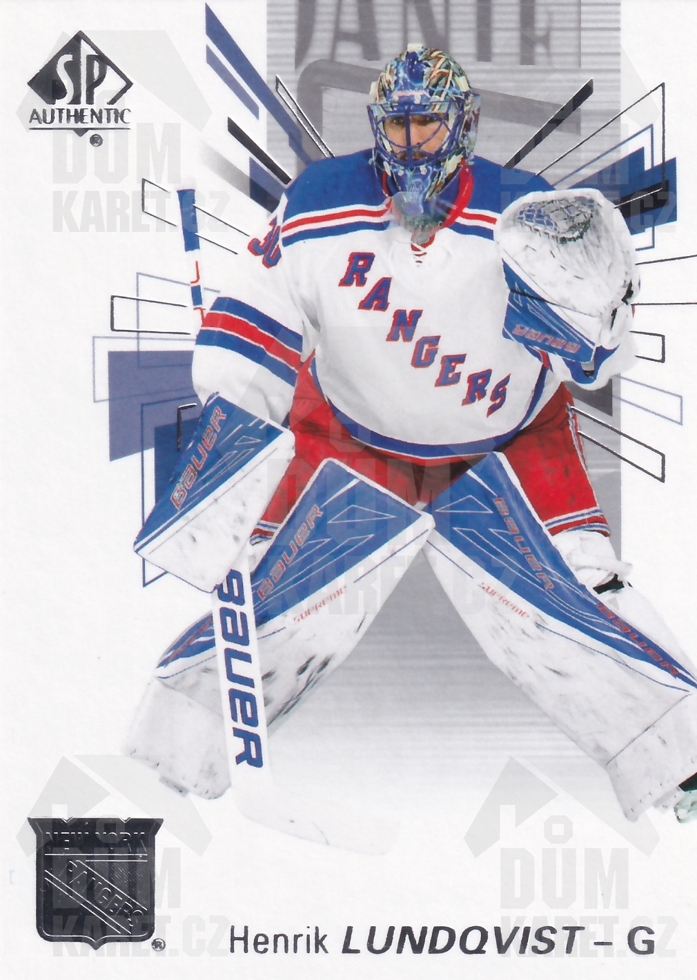 Henrik Lundqvist - 2016/17 SP Authentic Hockey - #30