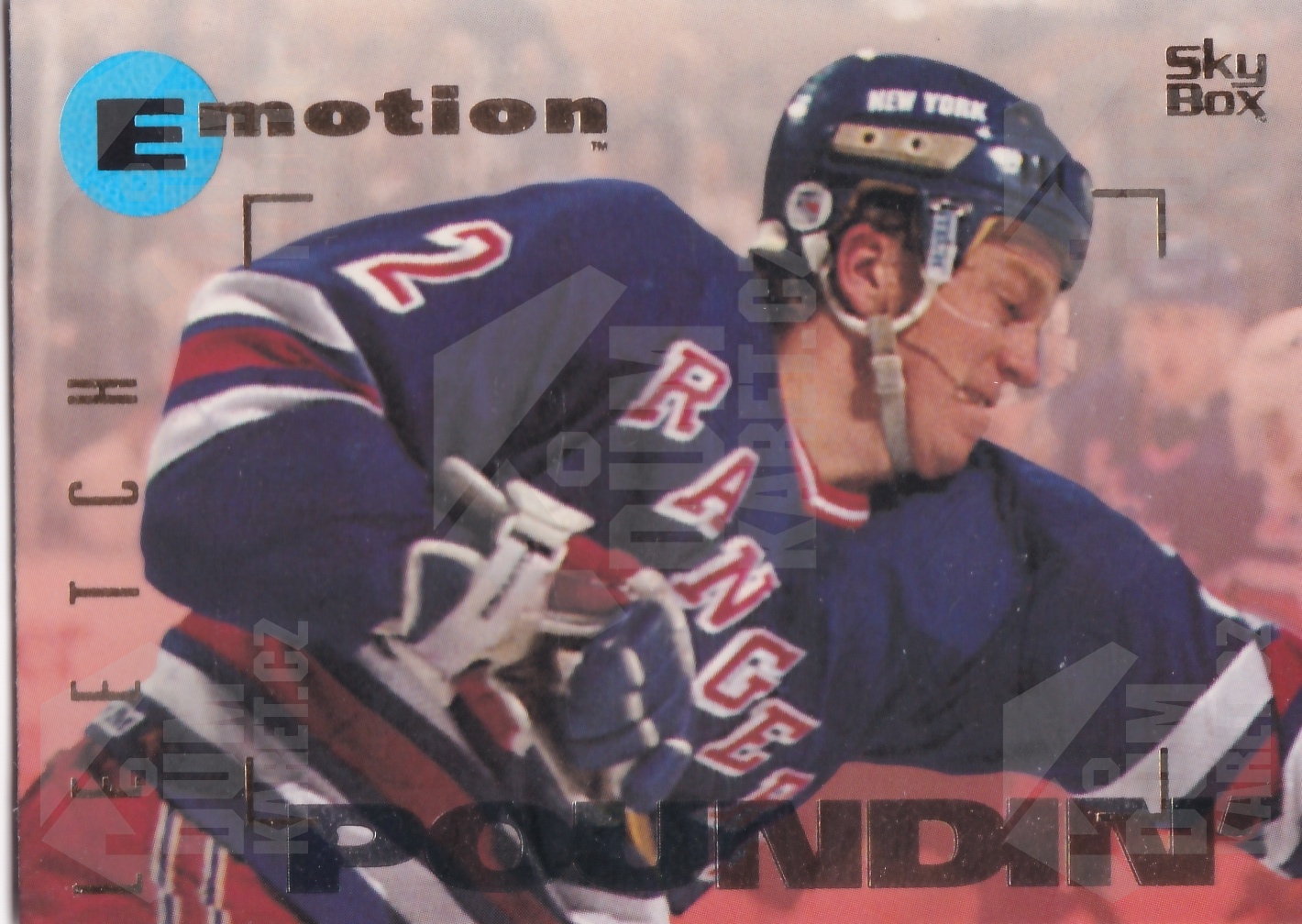 Brian Leetch - 1995/96 SkyBox Emotion - #115