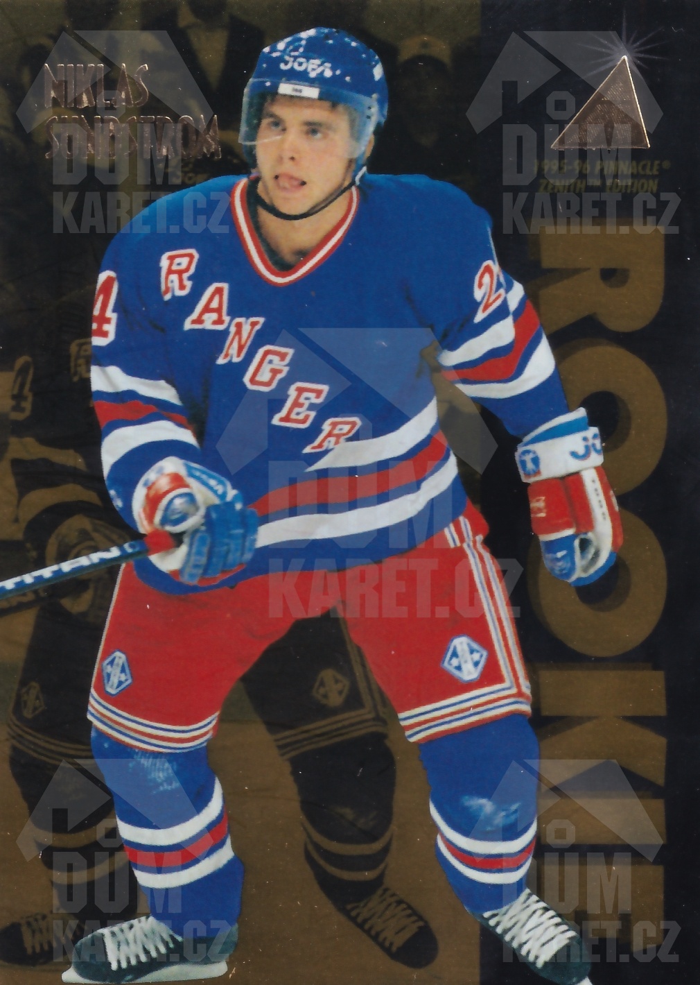 Niklas Sundstrom - 1995/96 Pinnacle Zenith - RC - #128