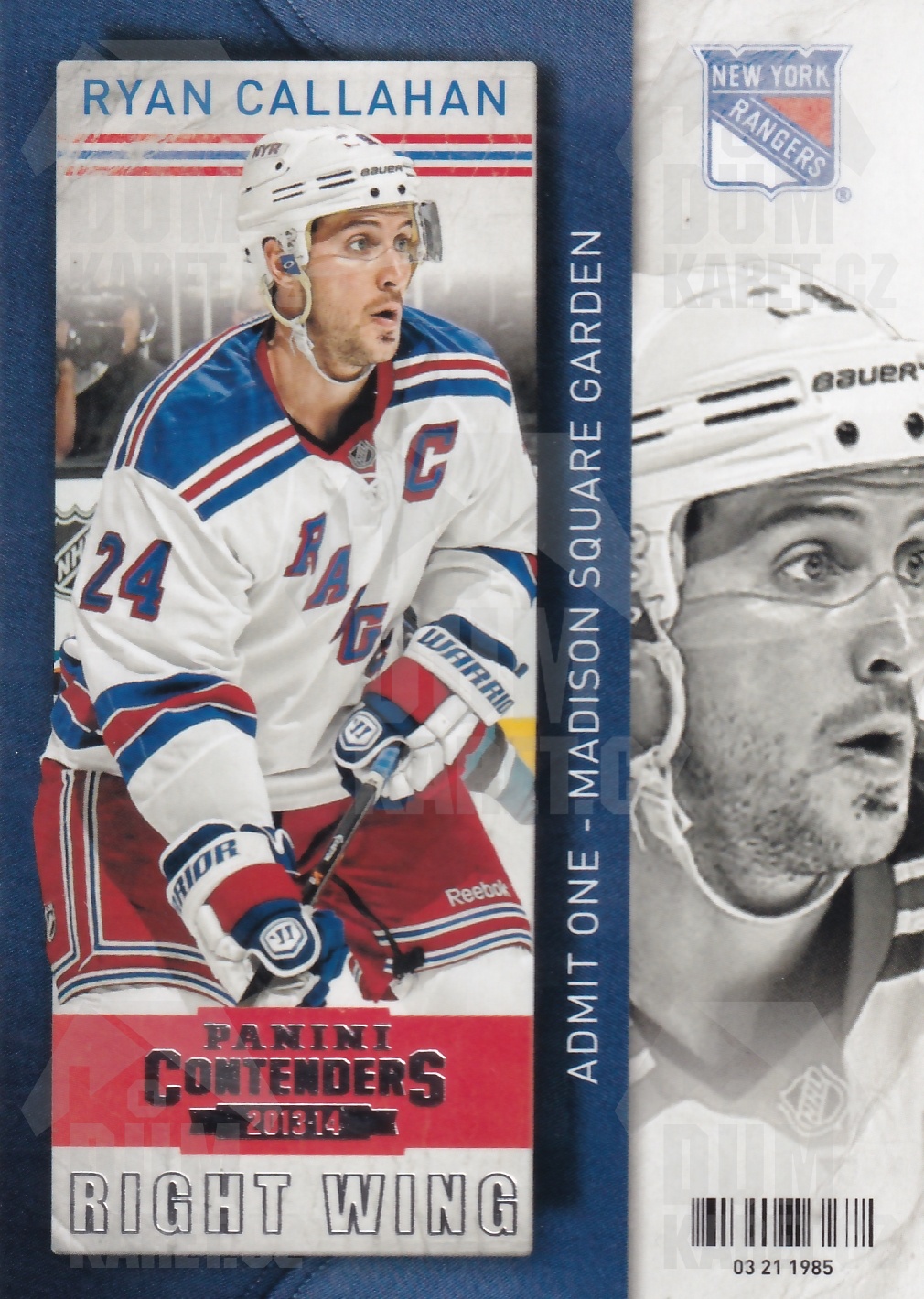 Ryan Callahan - 2013/14 Panini Contenders - #72