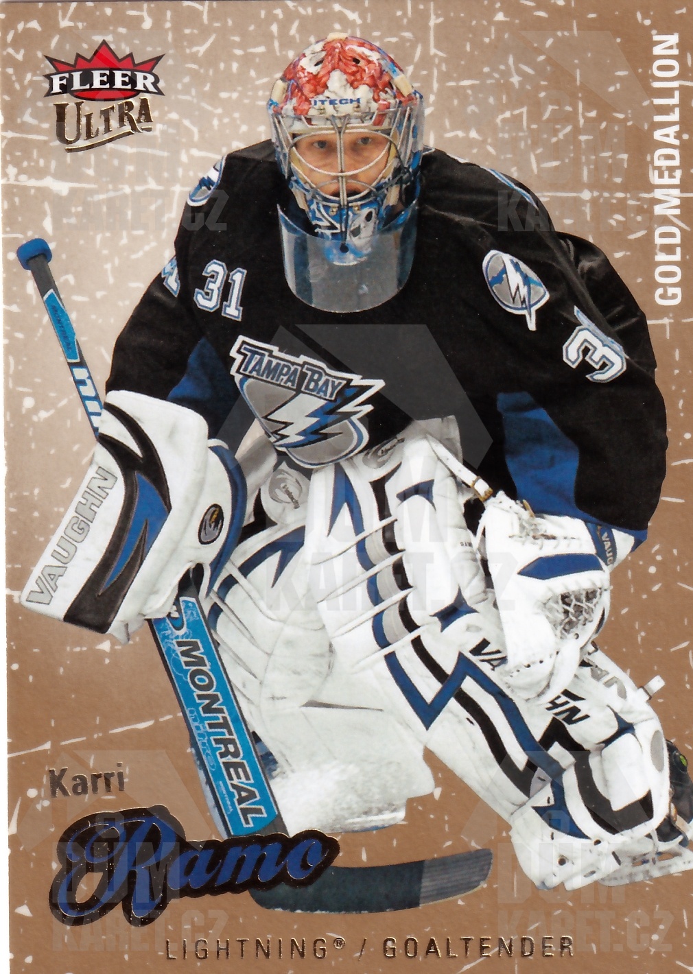 Karri Ramo - 2008/09 Fleer Ultra Hockey - Gold Medallion - #87
