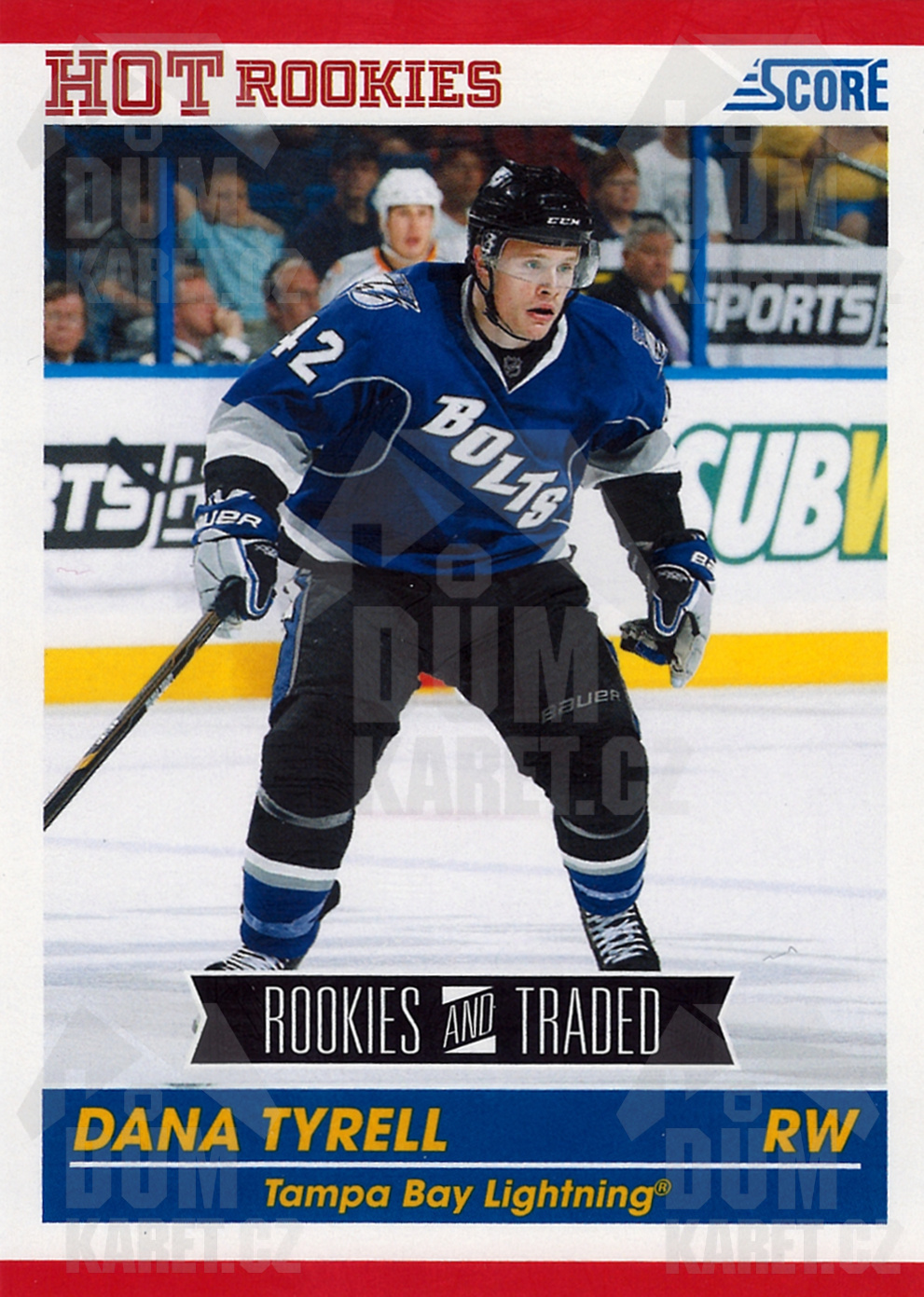 Dana Tyrell - 2010/11 Score Hockey - Rookies and Traded - #643