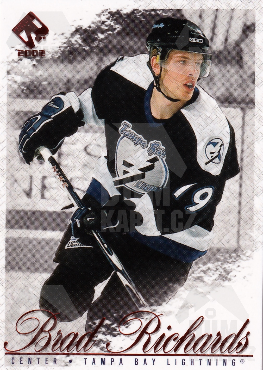 Brad Richards - 2001/02 Pacific Private Stock - Red - #89
