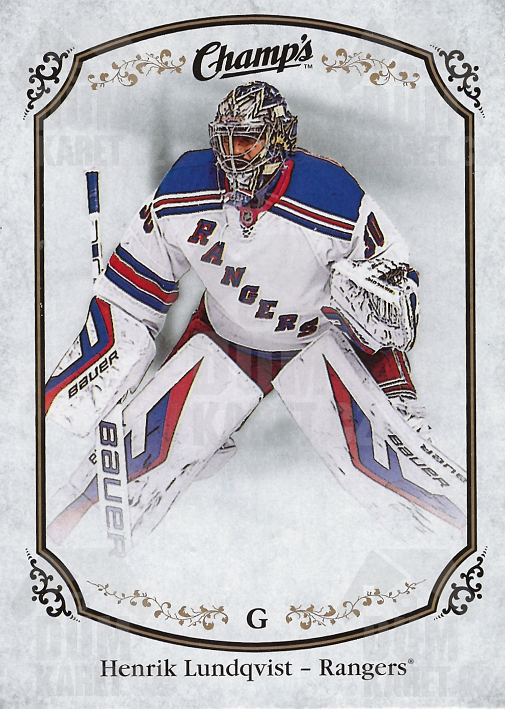 Henrik Lundqvist - 2015/16 UD Champ's Hockey - #291