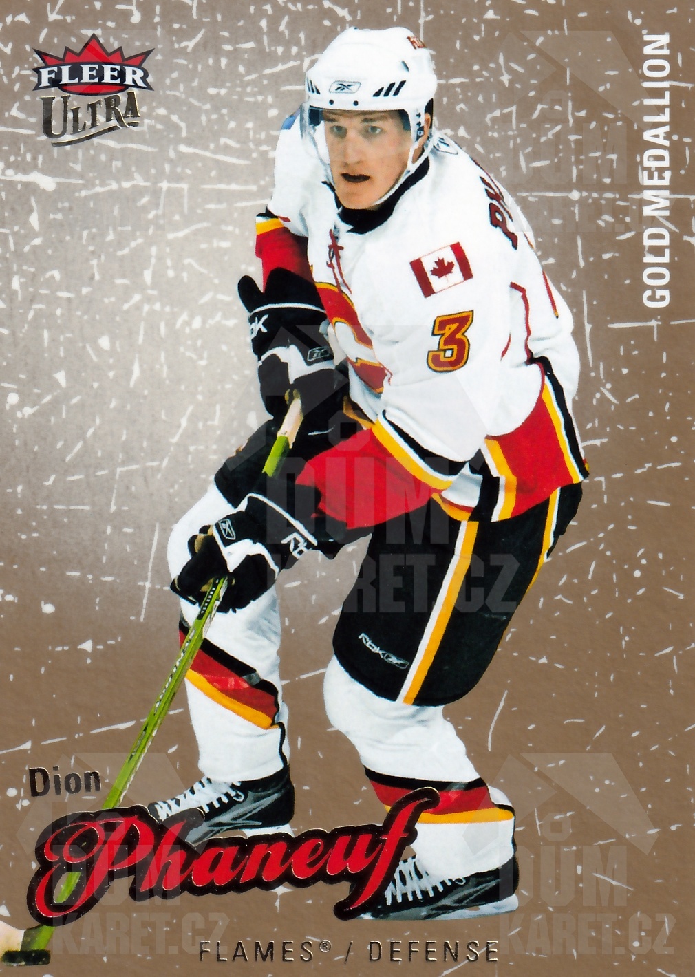Dion Phaneuf - 2008/09 Fleer Ultra Hockey - Gold Medallion - #112