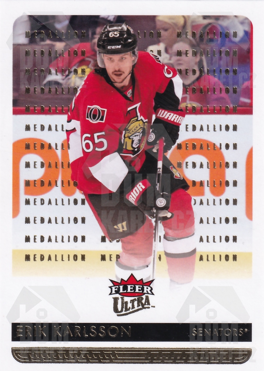 Erik Karlsson - 2014/15 Fleer Ultra Hockey - Gold Medallion - #129
