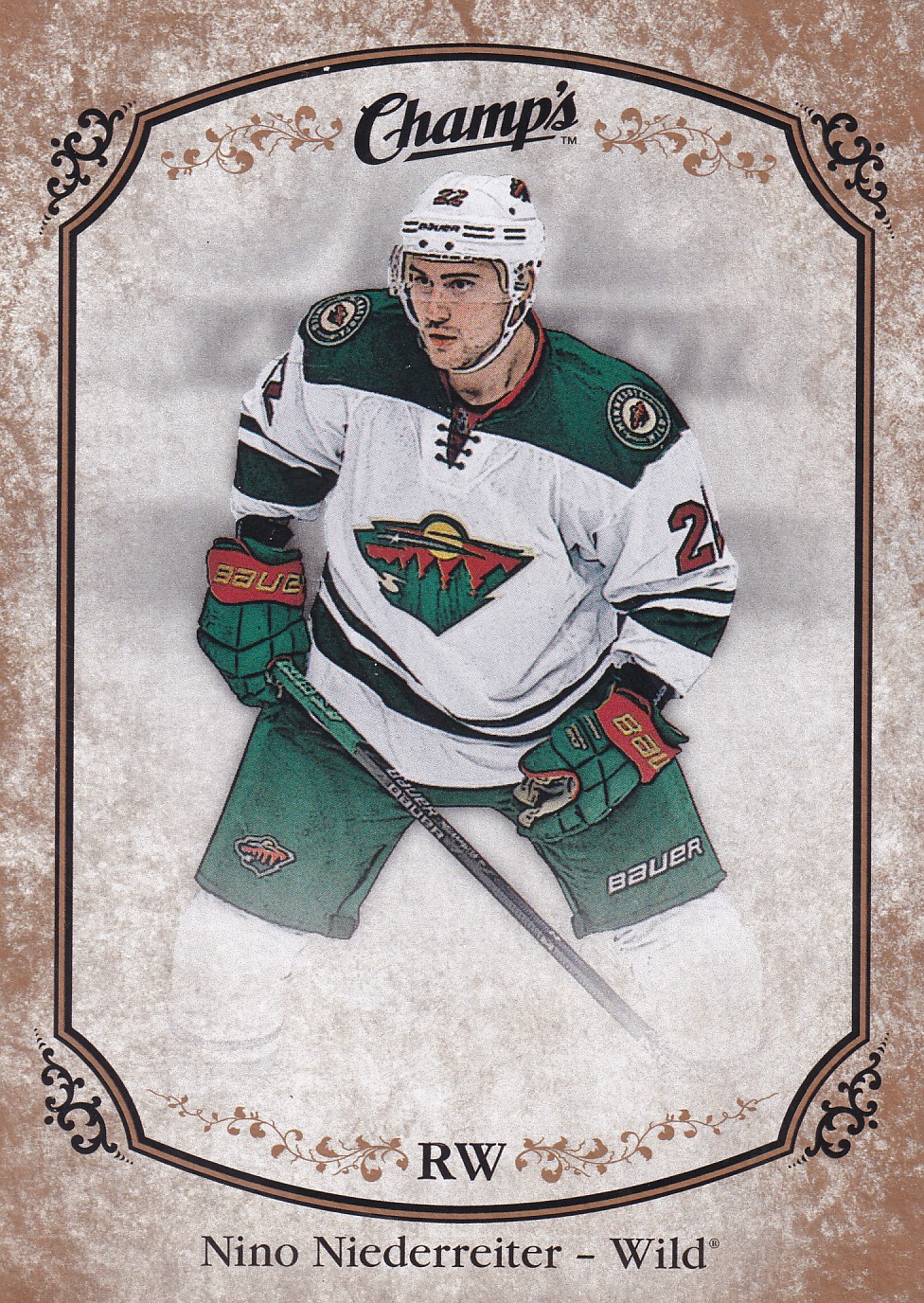 Nino Niederreiter - 2015/16 UD Champ's Hockey - Gold - #2