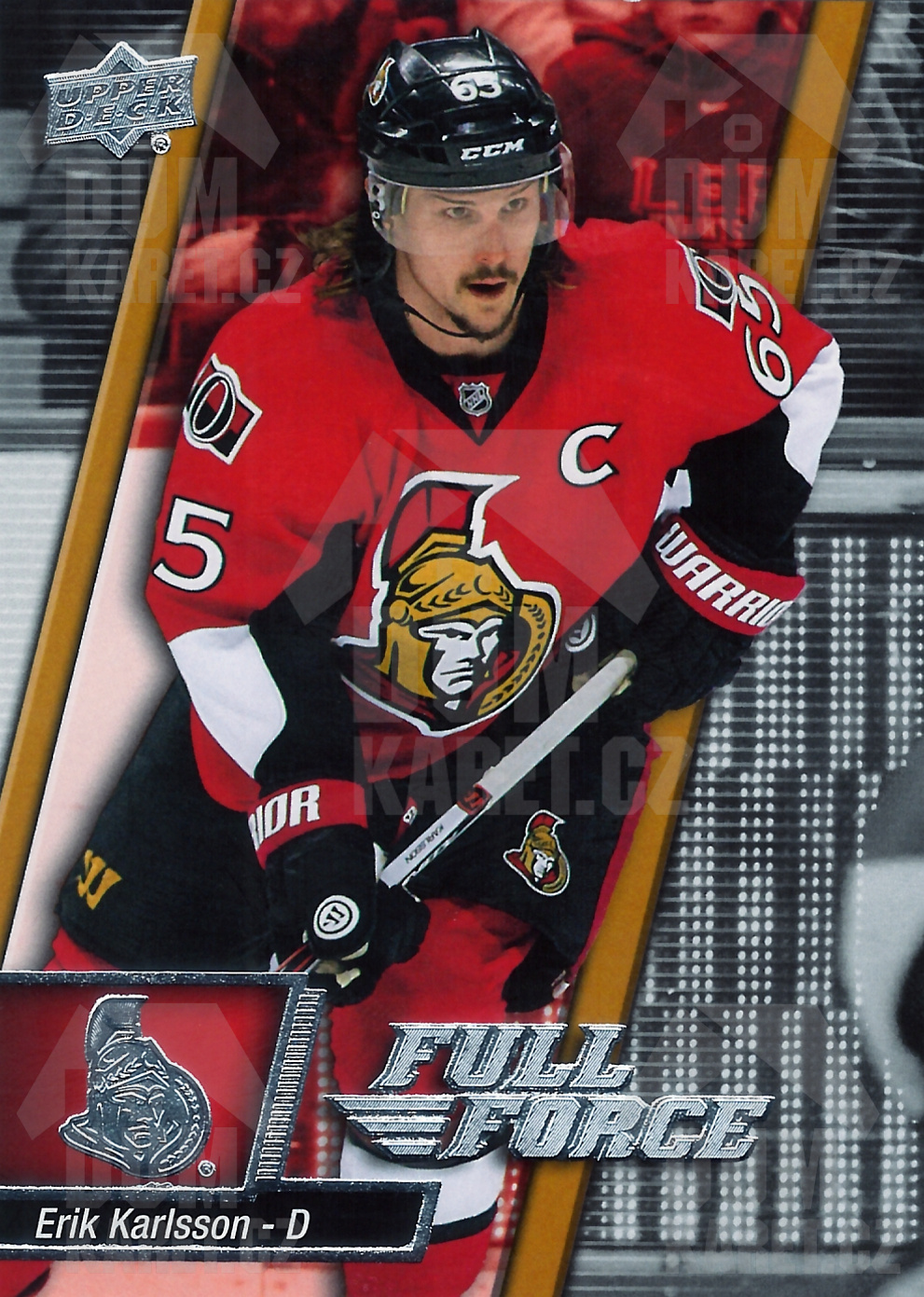 Erik Karlsson - 2015/16 UD Full Force Hockey - #80