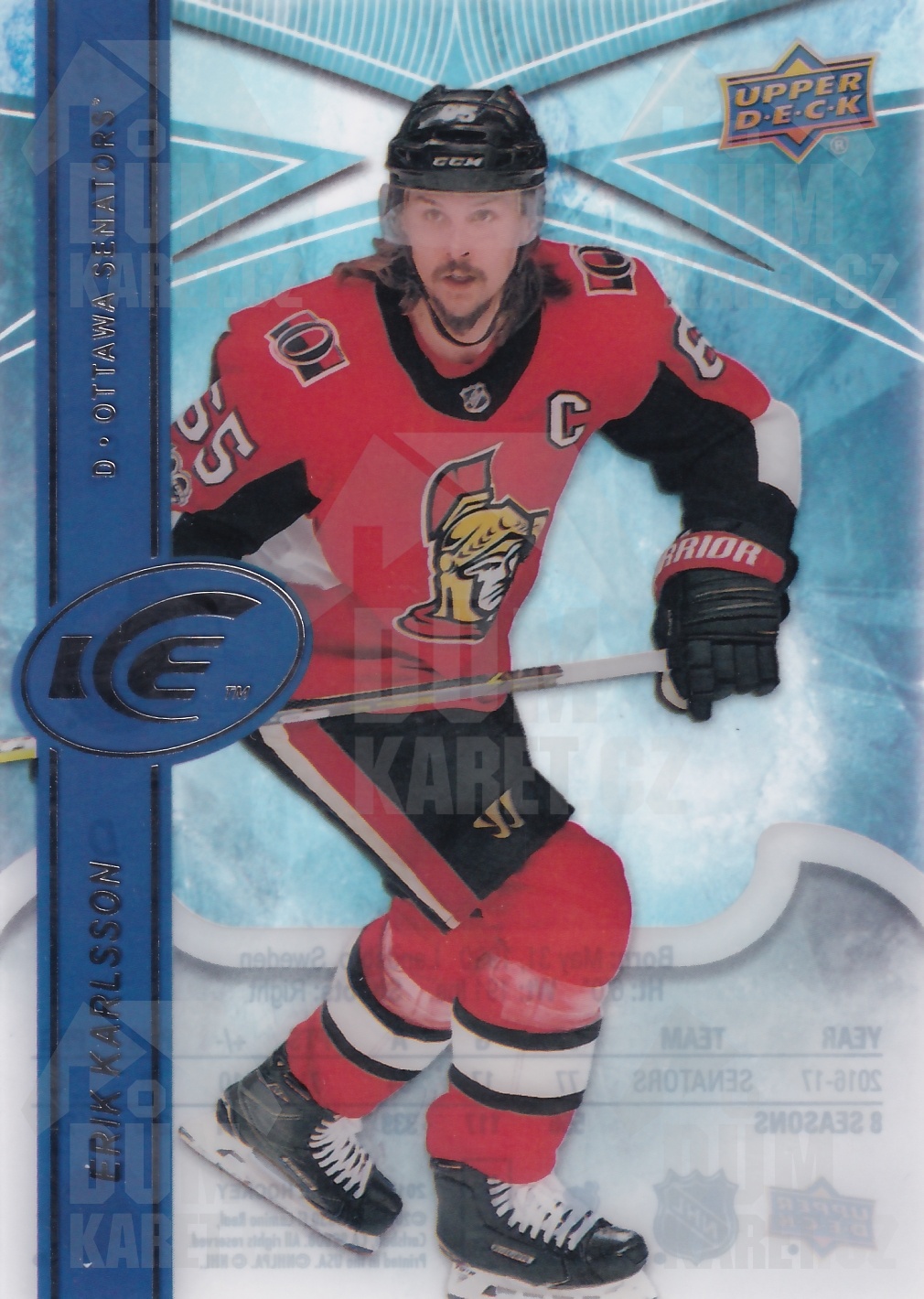 Erik Karlsson - 2017/18 UD Ice Hockey - #16