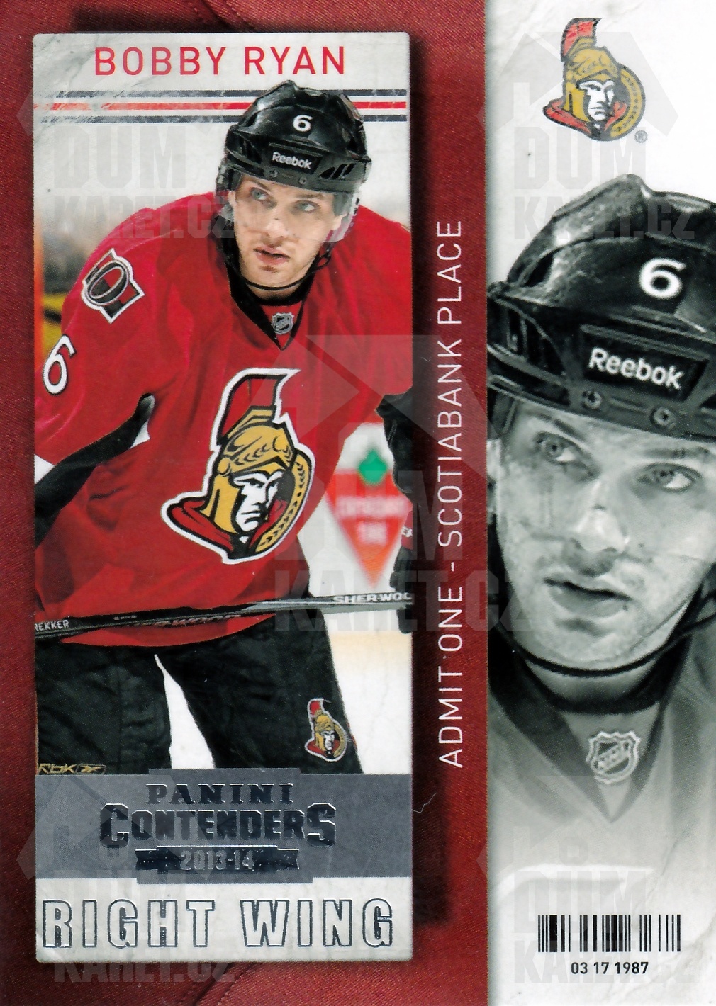 Bobby Ryan - 2013/14 Panini Contenders - #78