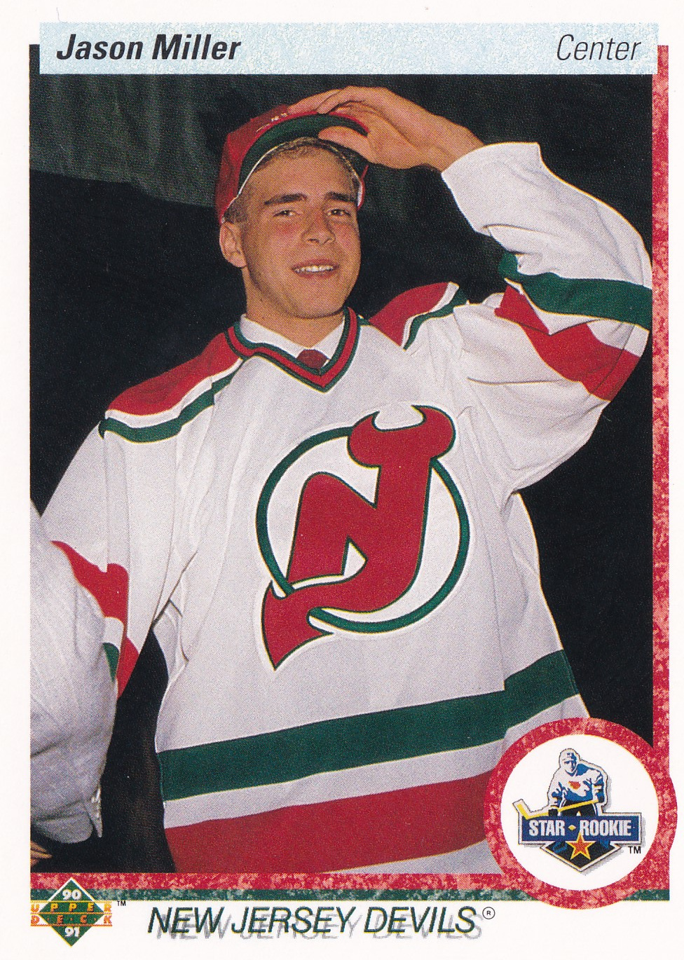Jason Miller - 1990/91 Upper Deck Hockey - #335