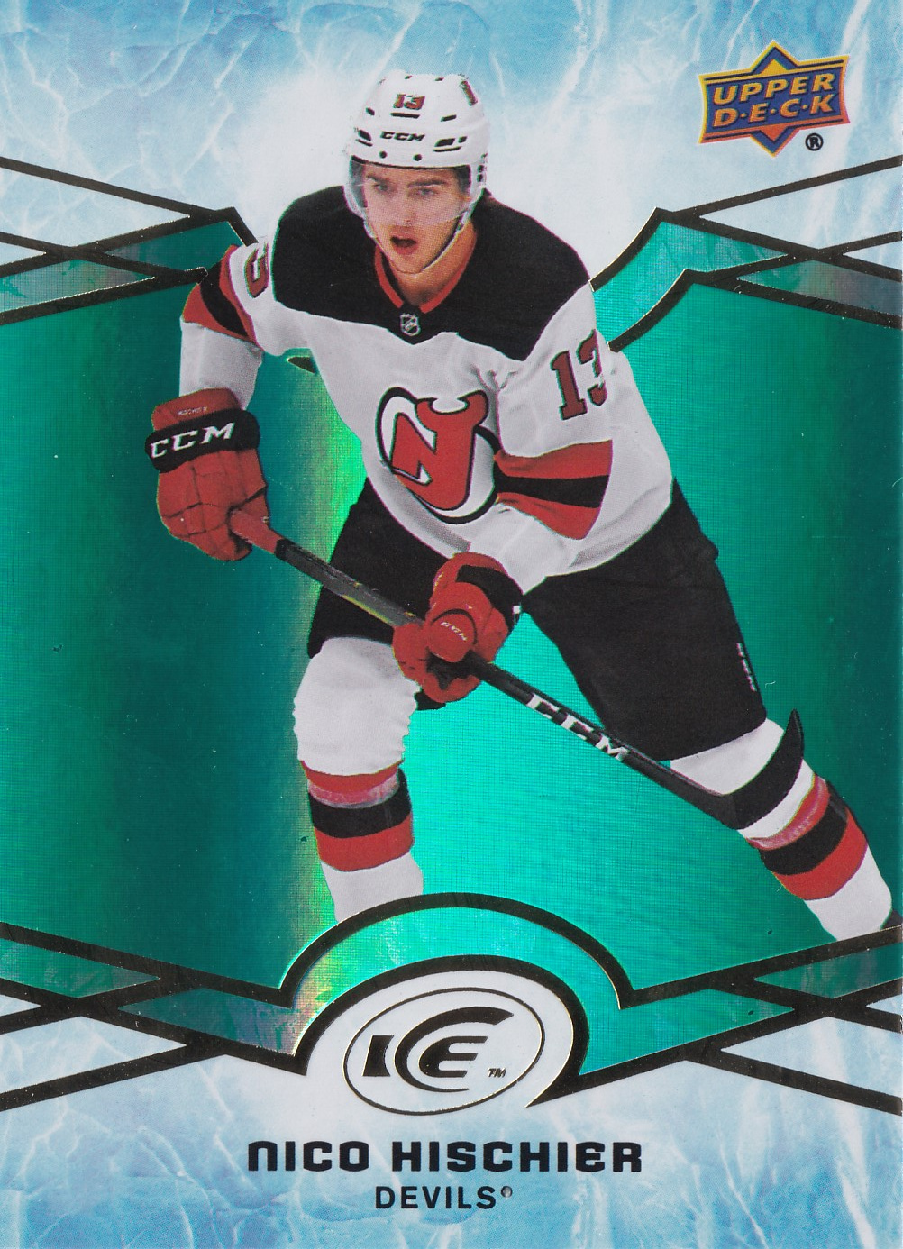 Nico Hischier - 2018/19 UD Ice Hockey - Green - #22