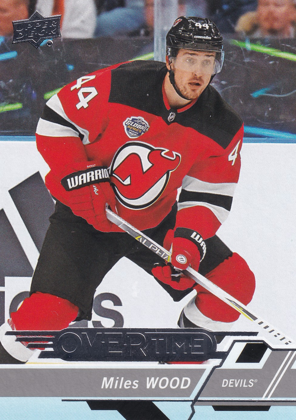 Miles Wood - 2018/19 UD Overtime Hockey - #88