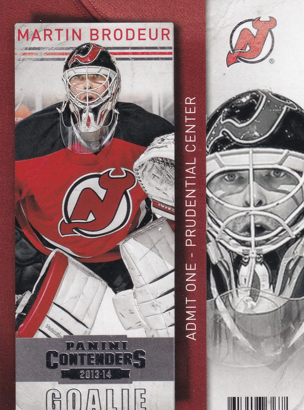 Martin Brodeur - 2013/14 Panini Contenders - #65