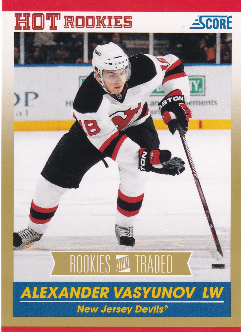 Alexander Vasyunov - 2010/11 Score Hockey - Rookies and Traded - Gold - #644
