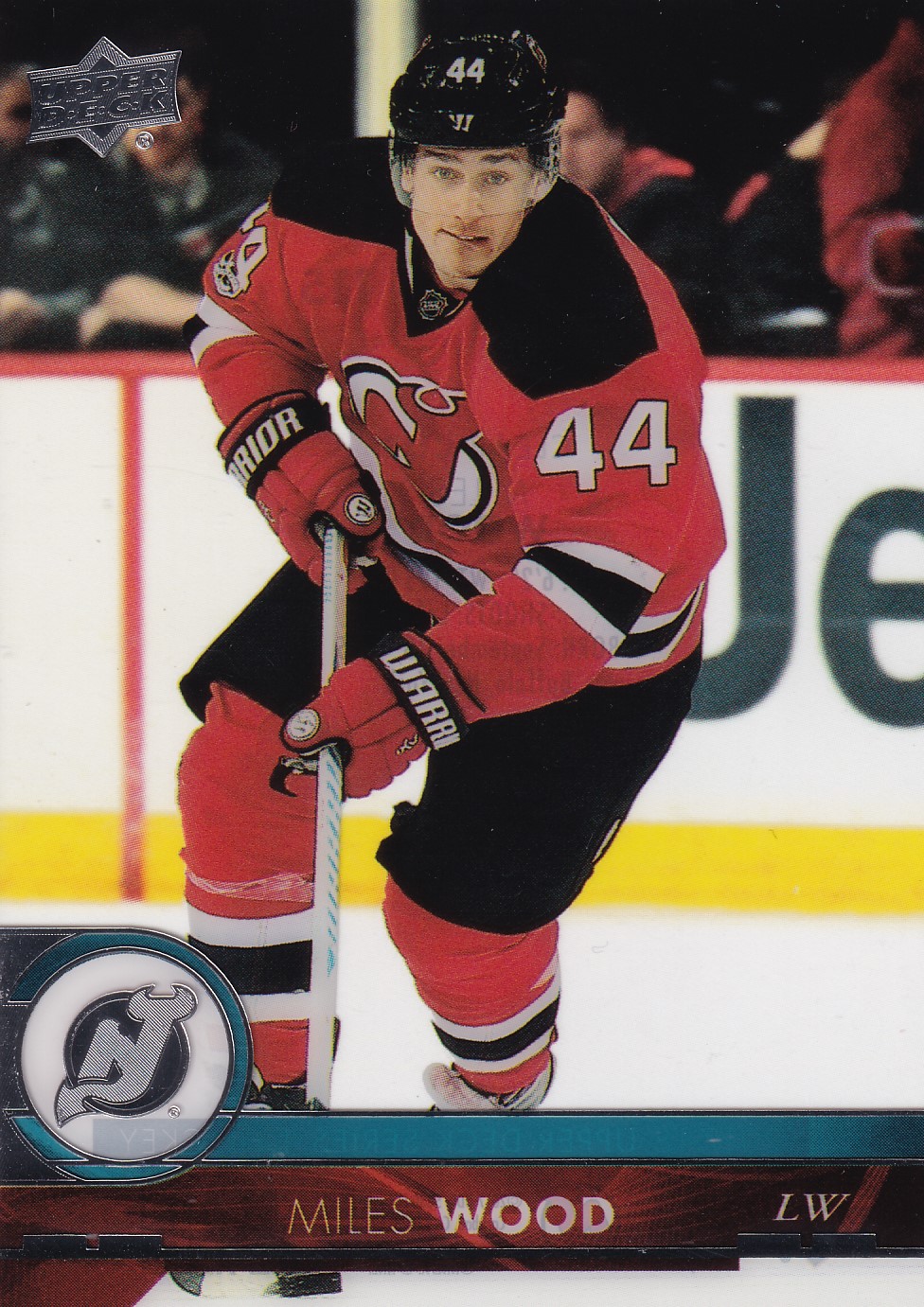 Miles Wood - 2017/18 UD Series I. Hockey - Clear Cut - #115
