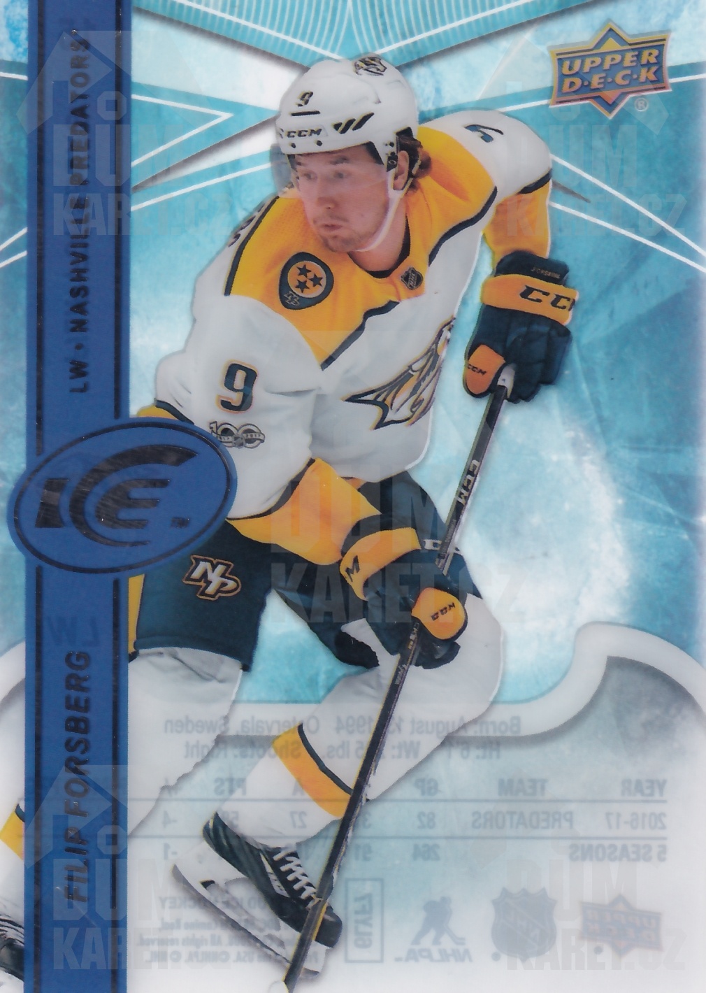 Filip Forsberg - 2017/18 UD Ice Hockey - #15