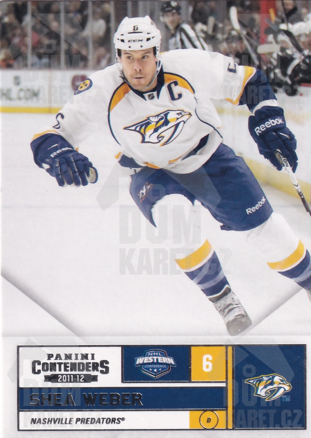 Shea Weber - 2011/12 Panini Contenders - #6