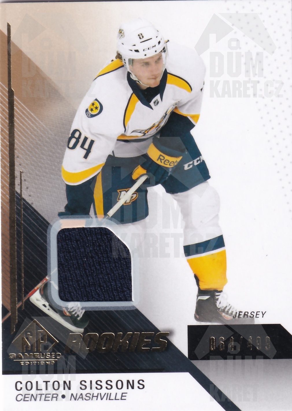 Colton Sissons - 2014/15 SP Game Used Hockey - Jersey RC - #125