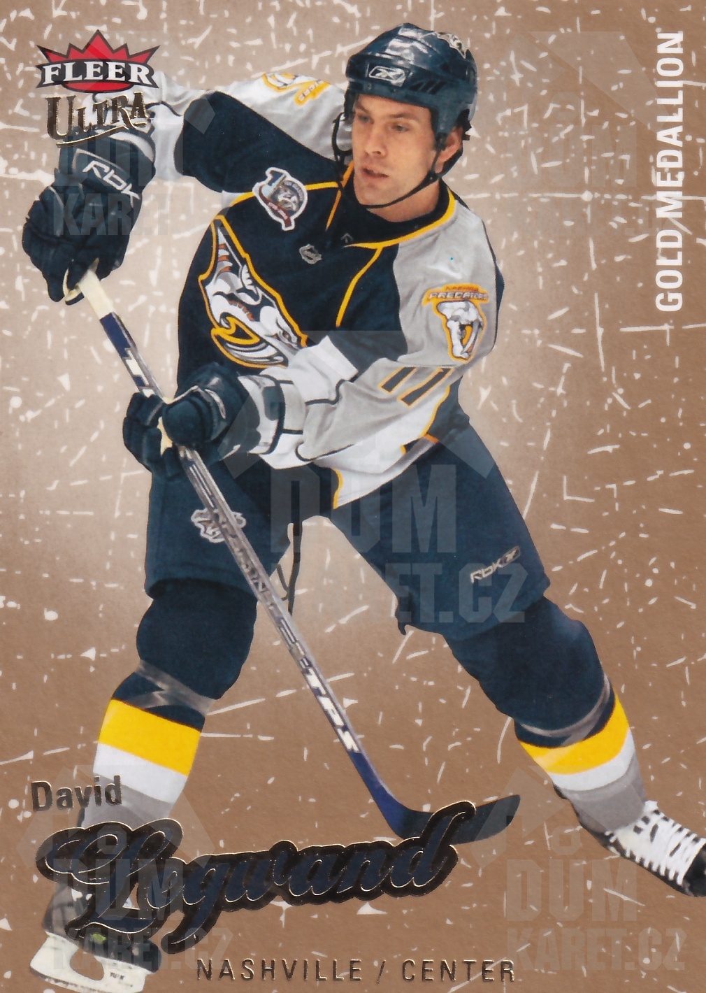 David Legwand - 2008/09 Fleer Ultra Hockey - Gold Medallion - #175